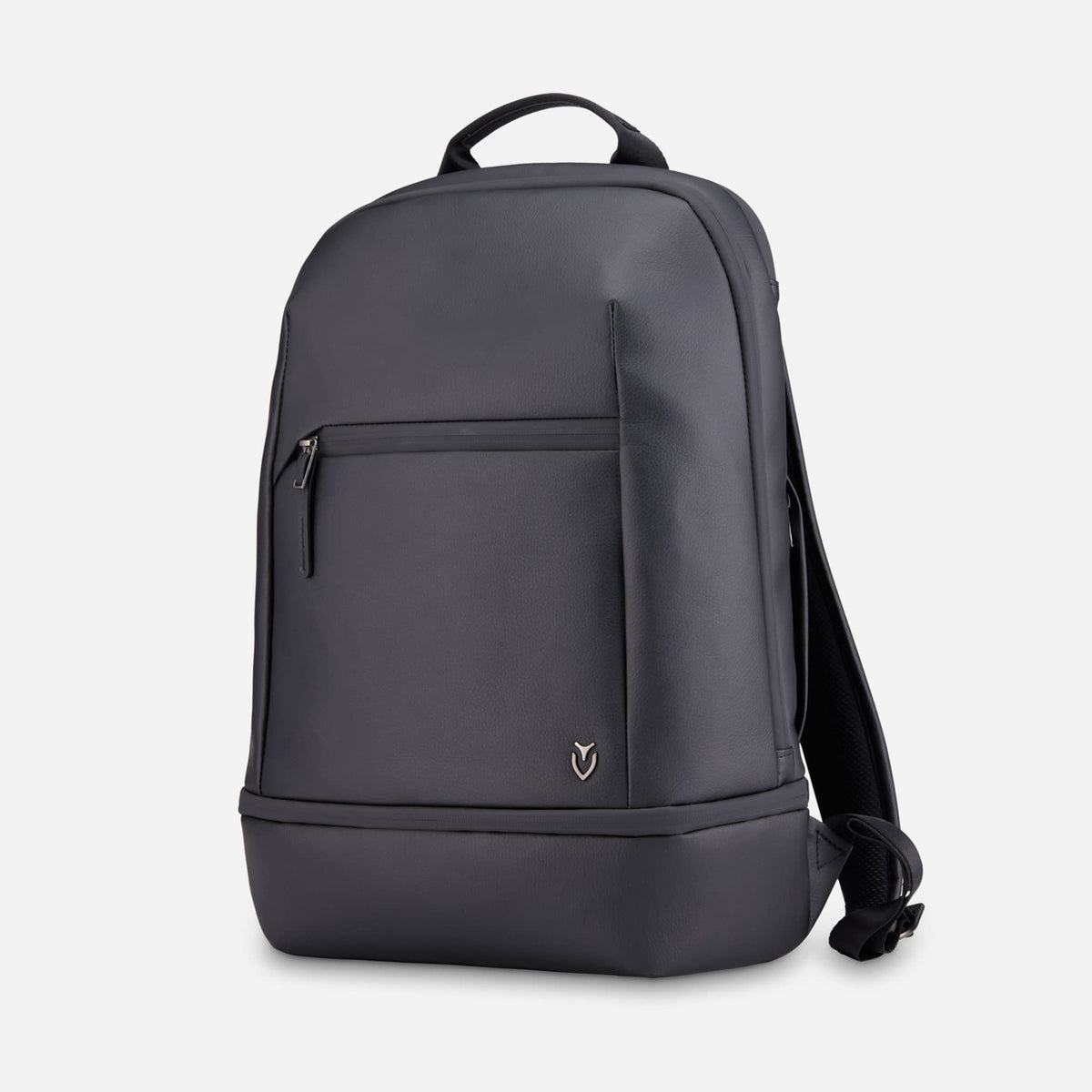 Pebbled Black Signature Backpack against a white background #color_pebbled black