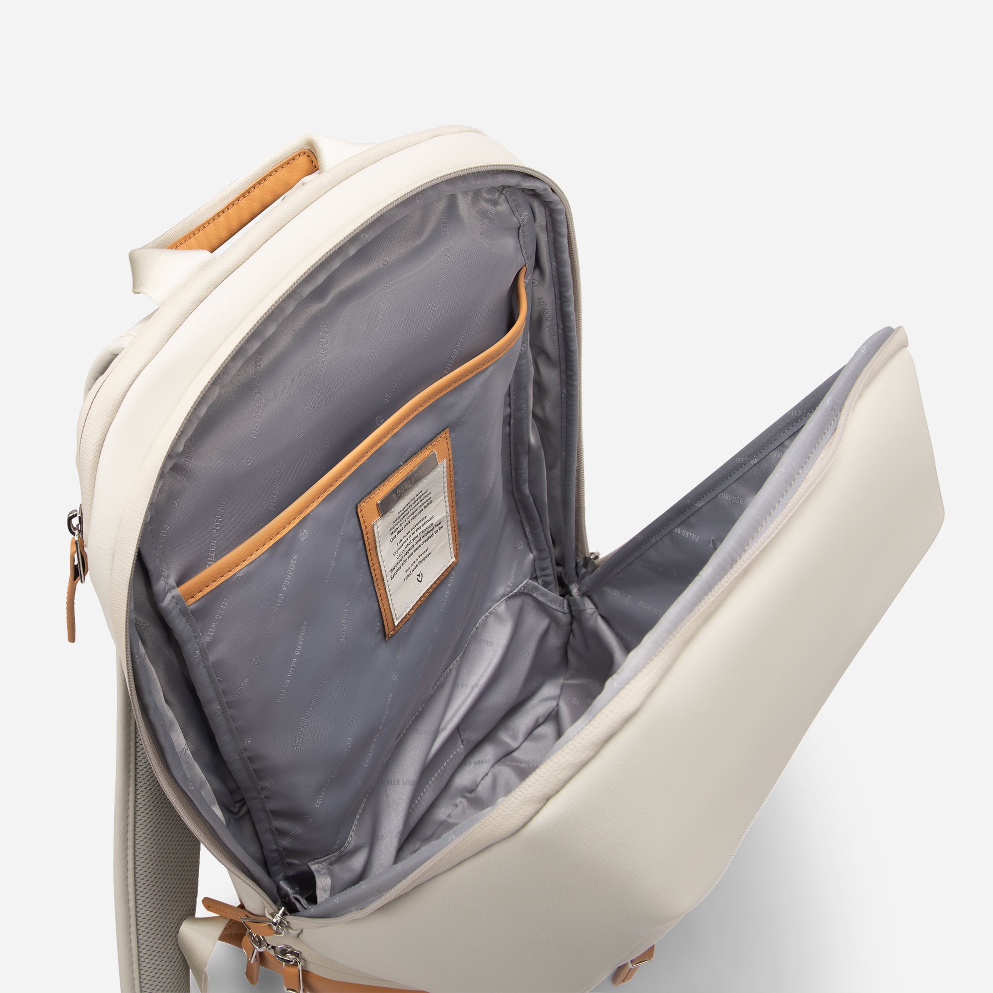 Antimicrobial lining inside Latte Signature Backpack
