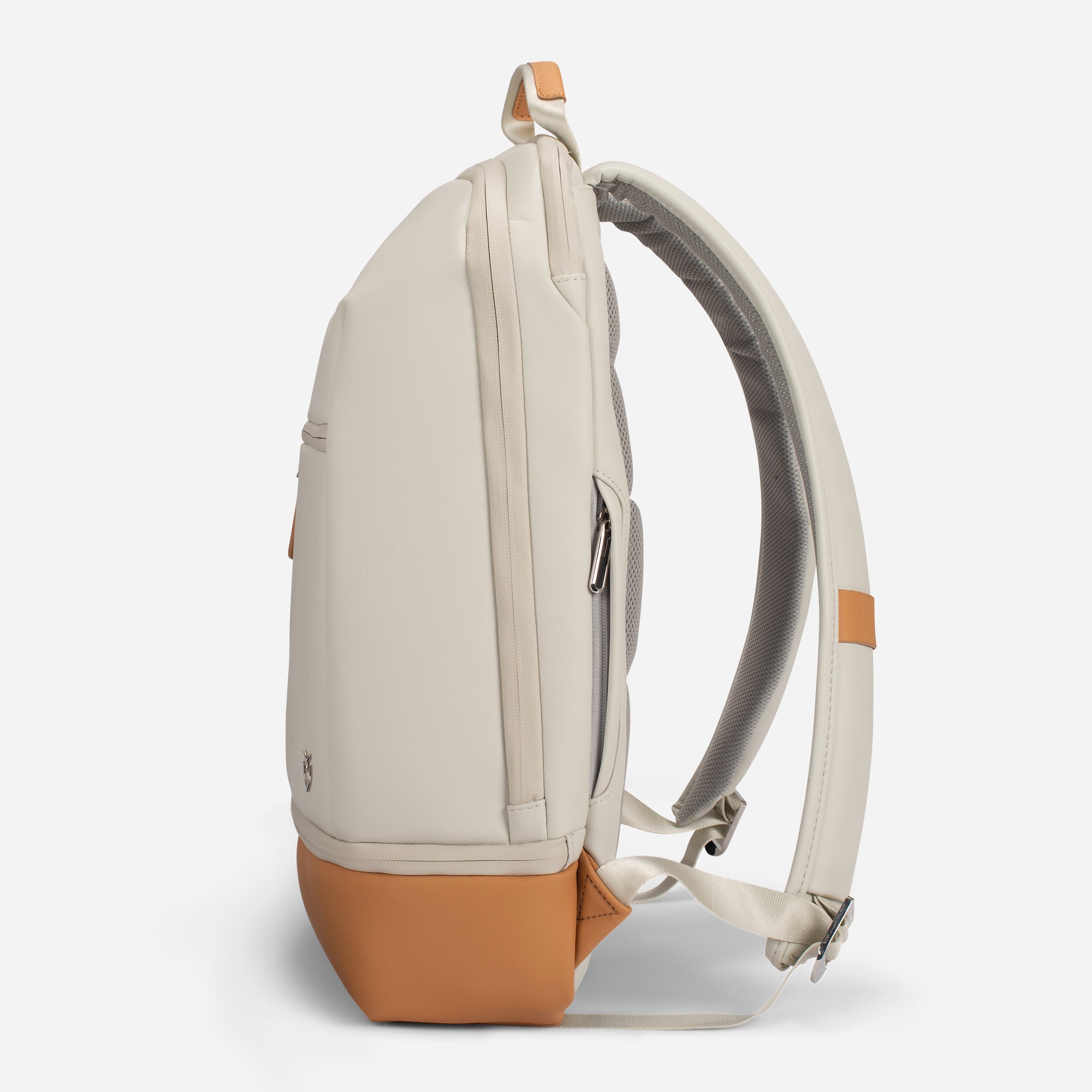 Right side of Latte Signature Backpack #color_latte