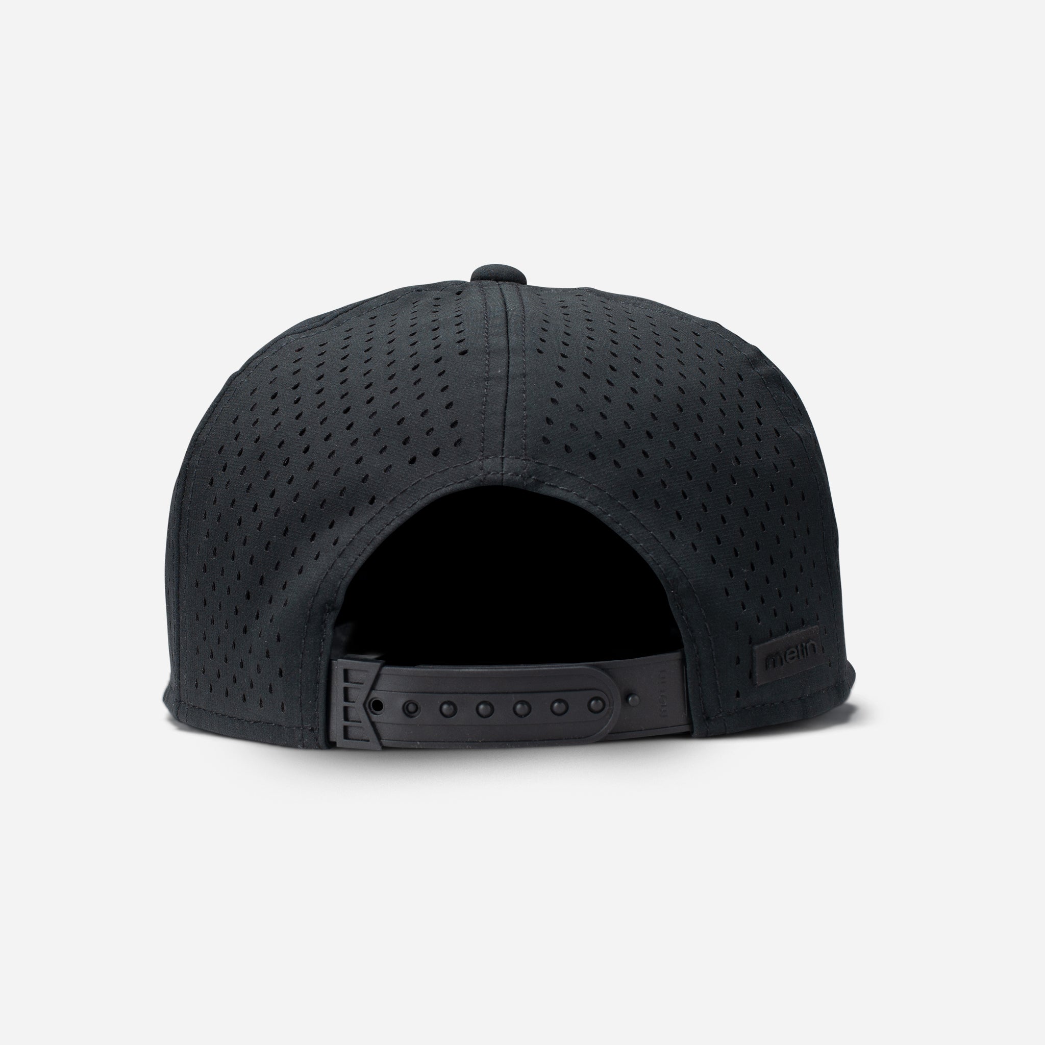 Backside of Heather Charcoal Vessel x Melin Trenches Hydro Hat #color_heather charcoal