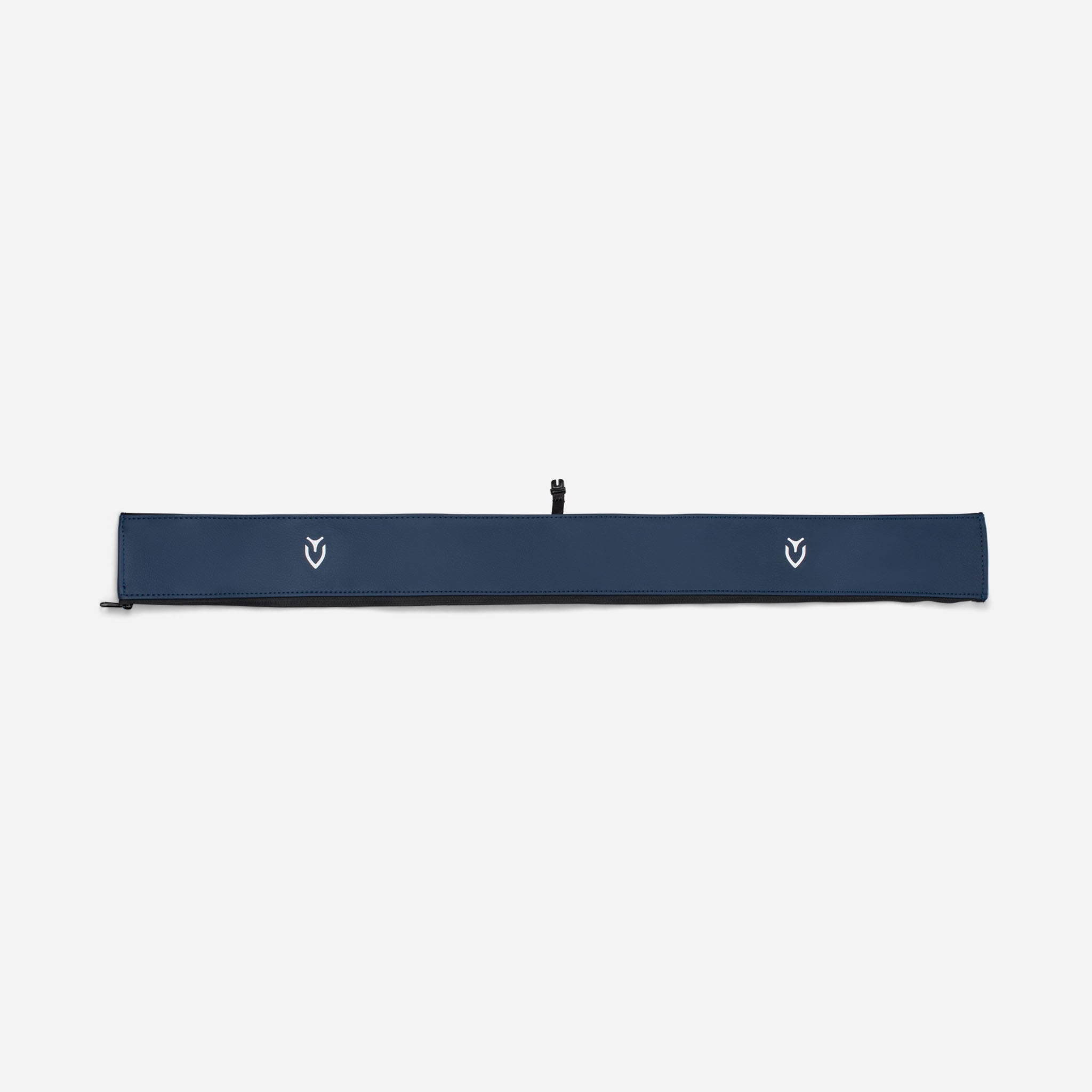 Cart Strap Sleeve laying flat on white background #color_pebbled navy