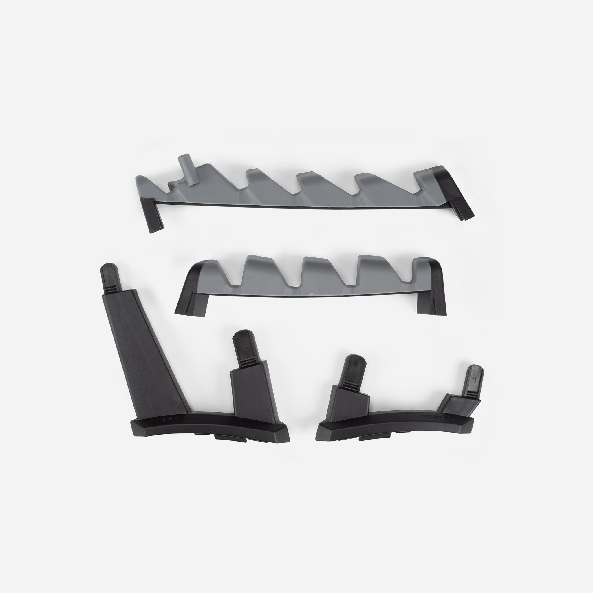 Disassembled Cart bag golf club organizer on a white background #hand_left