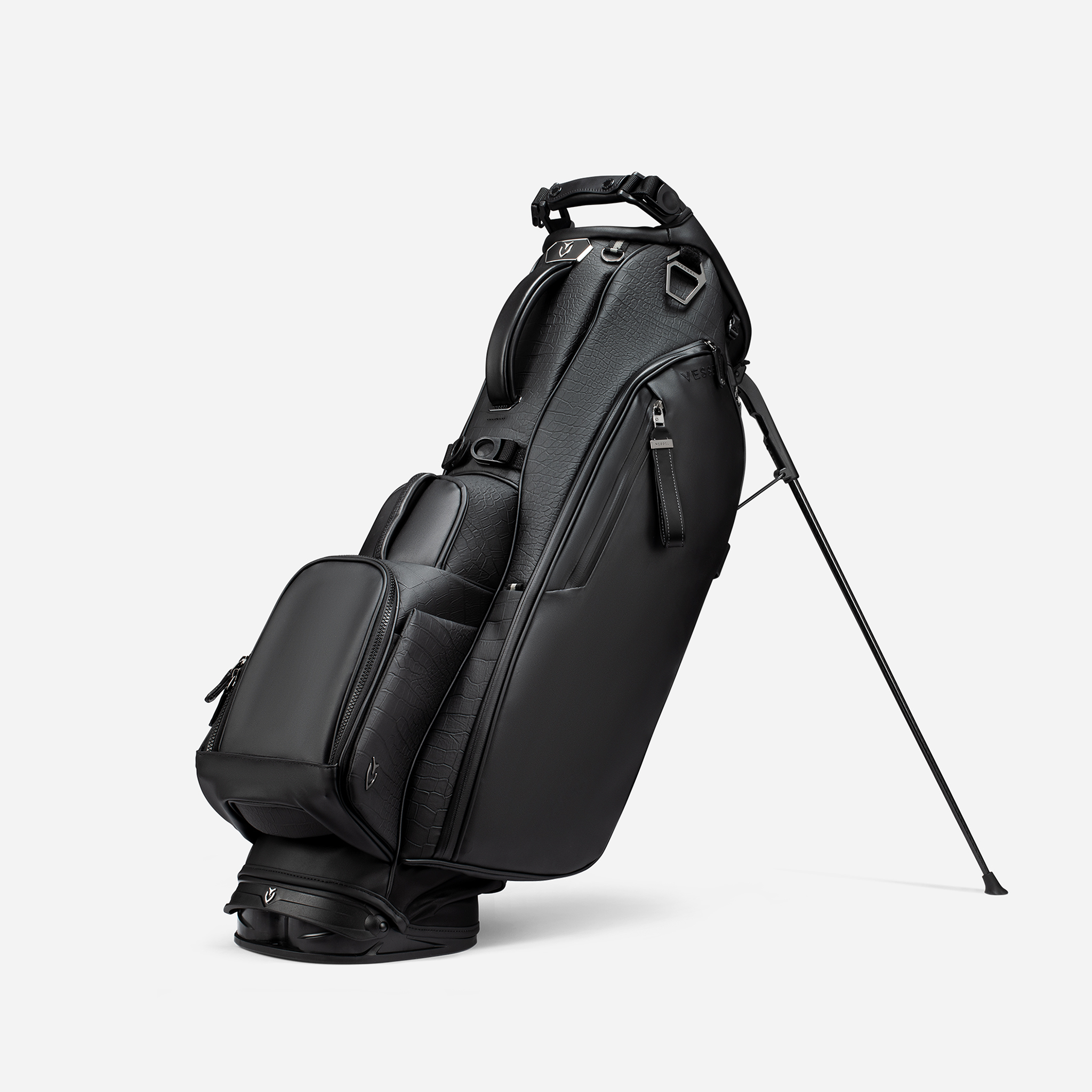 Croc Black Player V Stand against a white background