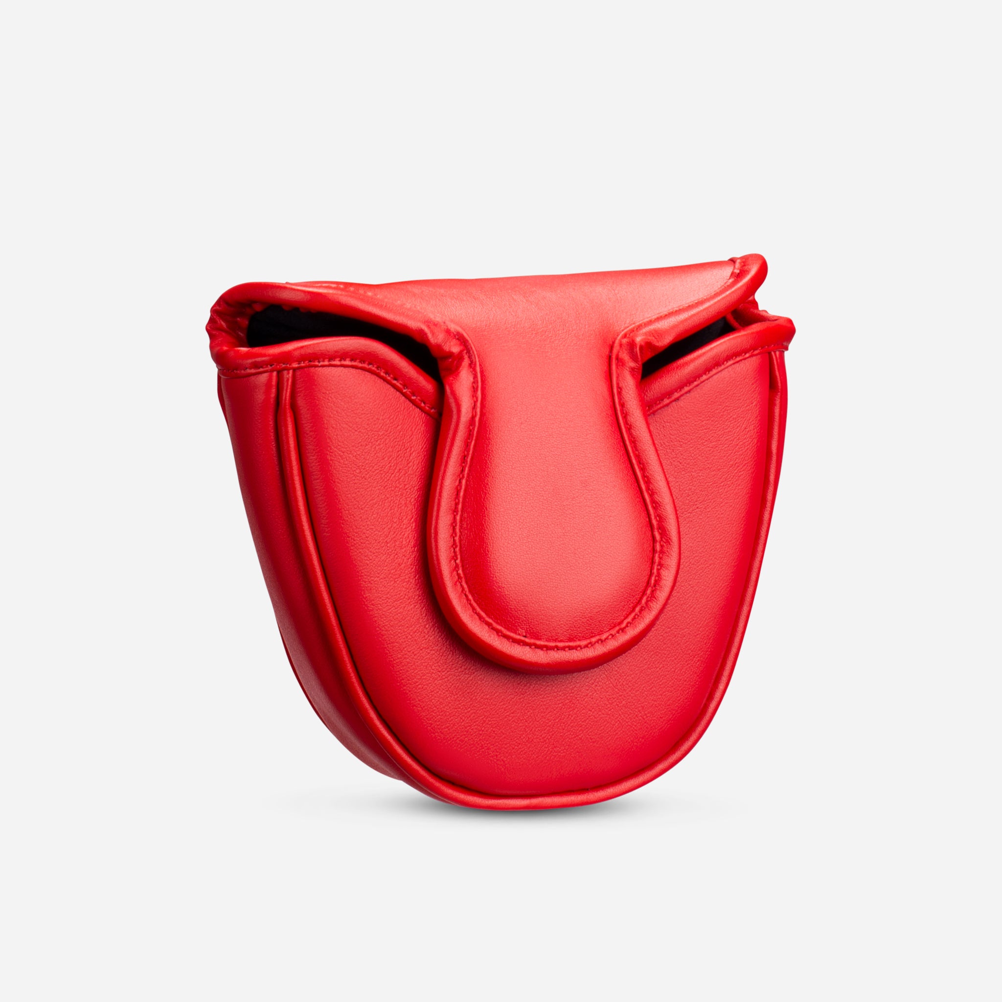 Back of Crimson Genuine Leather Mallet Cover #color_crimson
