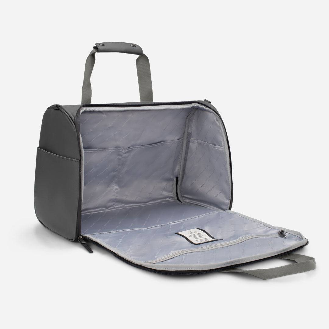 Grey Signature Weekender opened #color_pebbled grey