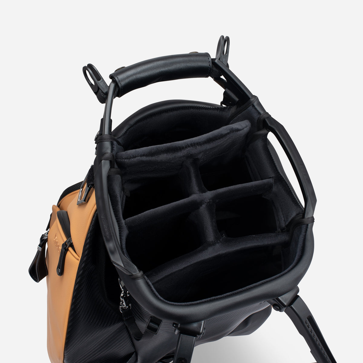 6 way dividers on Player VI Stand Iron Brew golf bag #size_6-Way