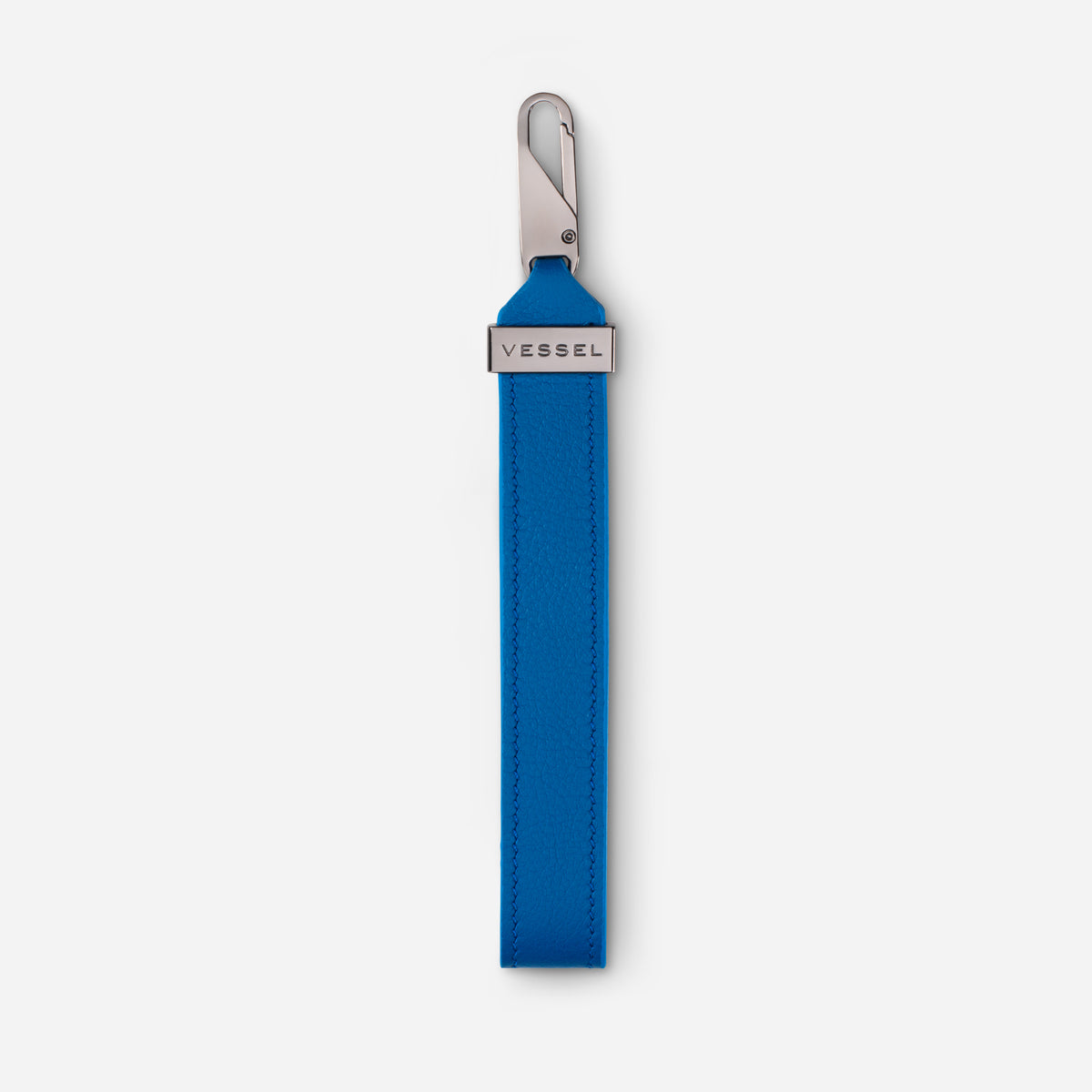 Leather Loop Pull on white background #color_blue