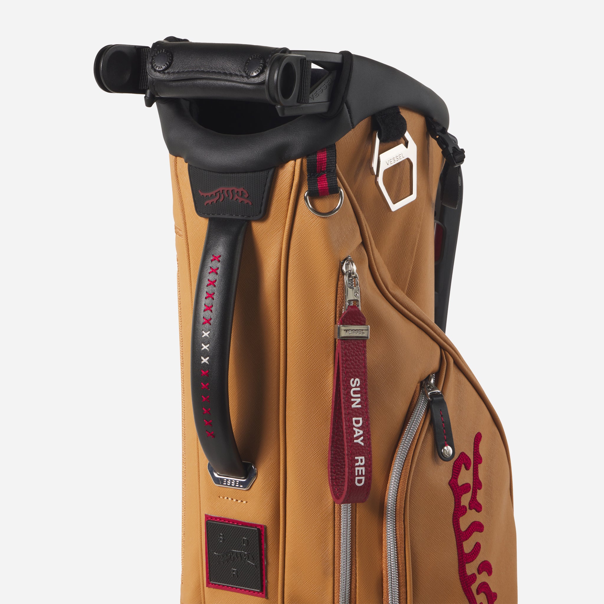 Sun Day Red x VESSEL Sunday IV - The Royal leather golf bag view 3