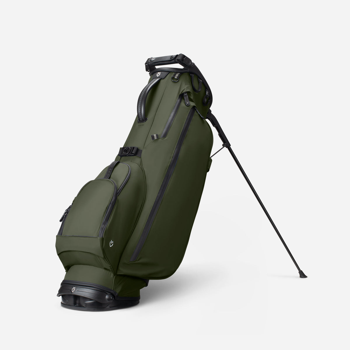Olive Lux Air stand bag against a white background