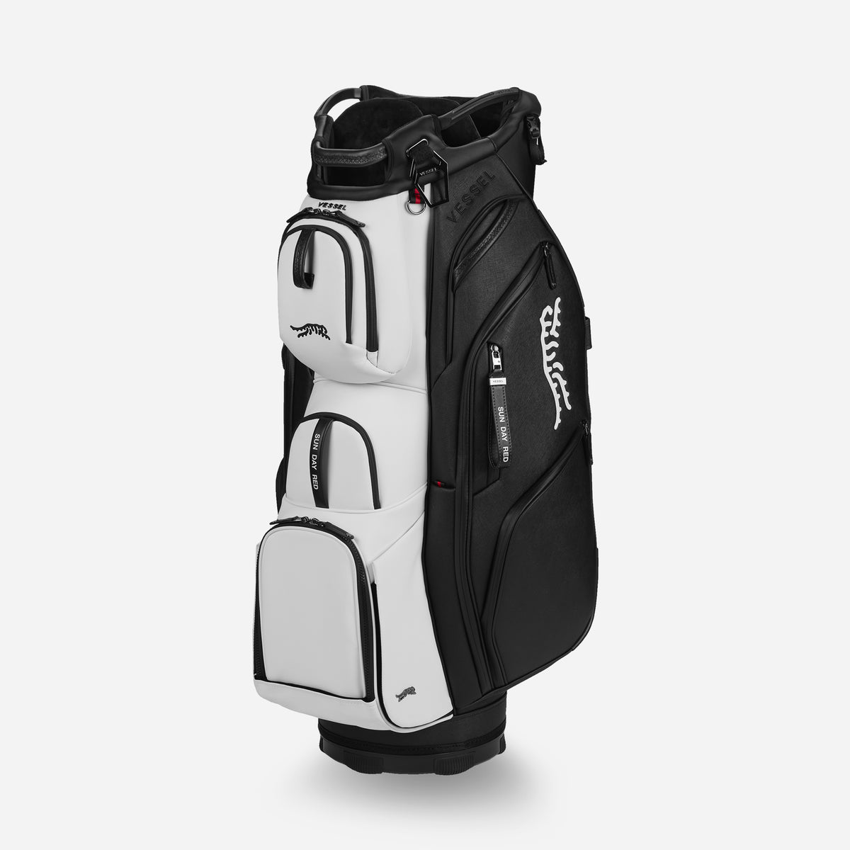 Sun Day Red x VESSEL Lux Pro Cart II LE Crosshatch Black | White view 1