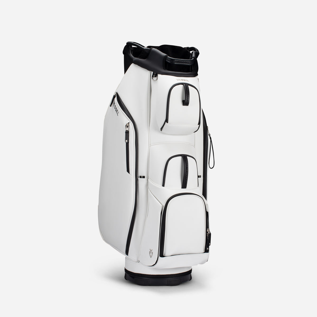 White Lux Cart II standing against a white background turned to the right