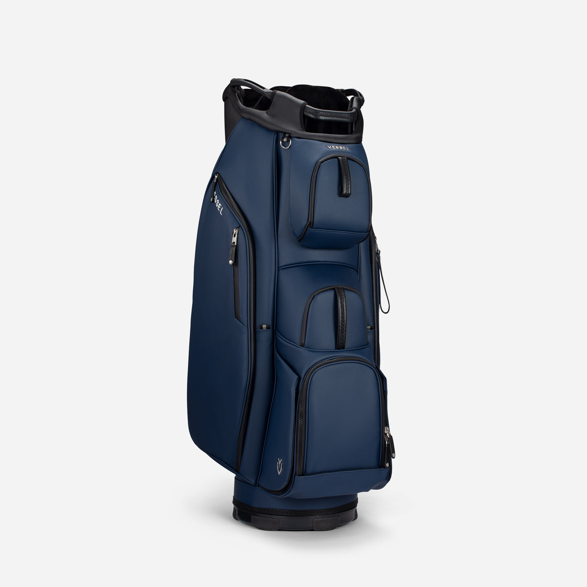 Navy Lux Cart II standing against a white background turned to the right