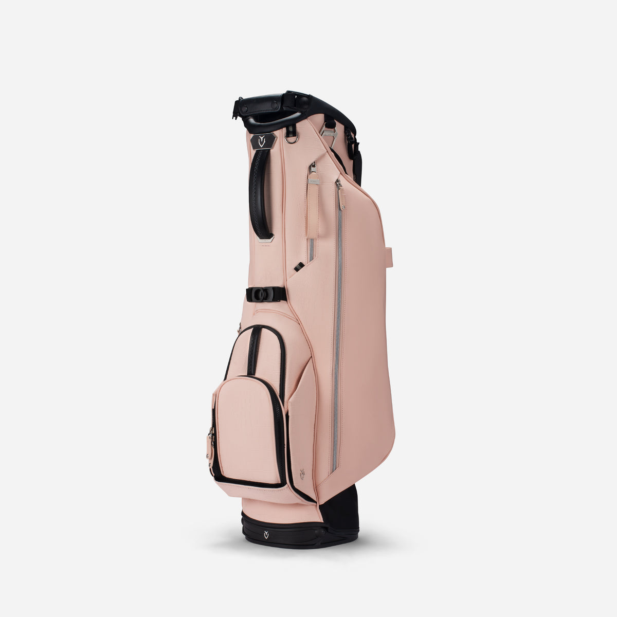 Lux Stand Croc Blush golf bag standing vertically