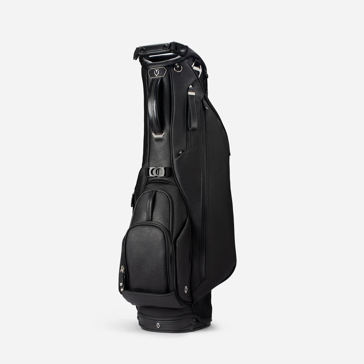 Lux Stand Crosshatch Black standing vertical against a white background #color_crosshatch black