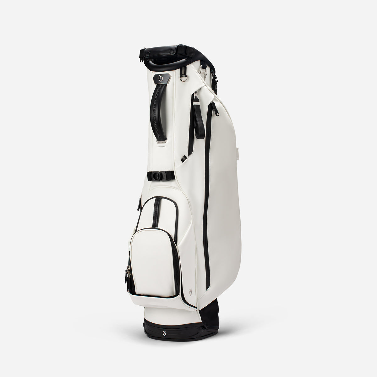 Lux Stand Crosshatch White vertical against a white background