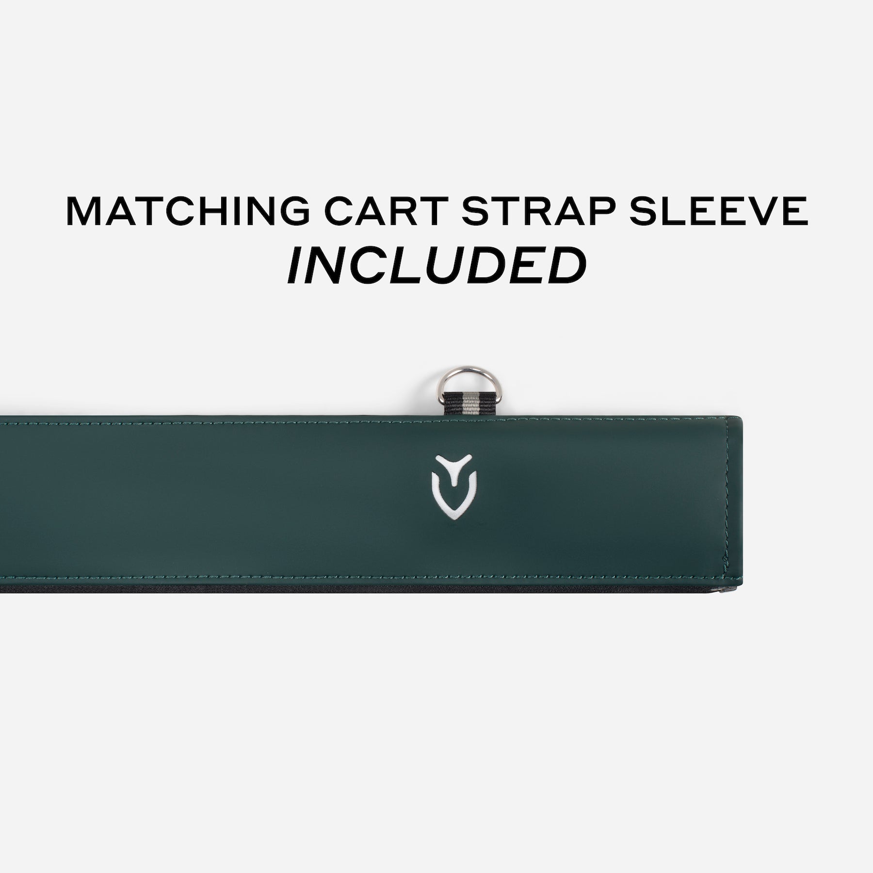 Matching Cascade Green cart strap sleeve