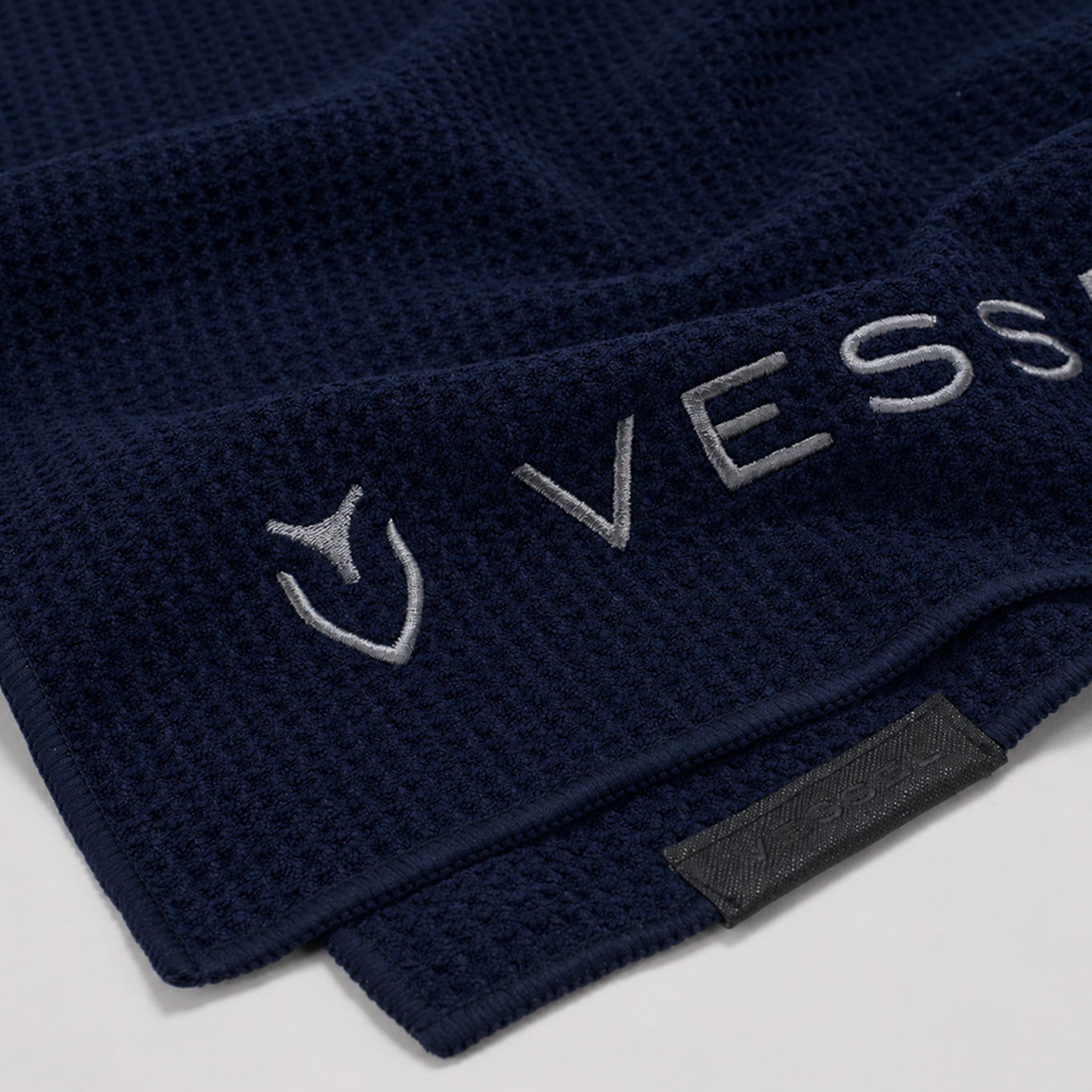 embroidery on Navy Microfiber Club Towel #color_navy