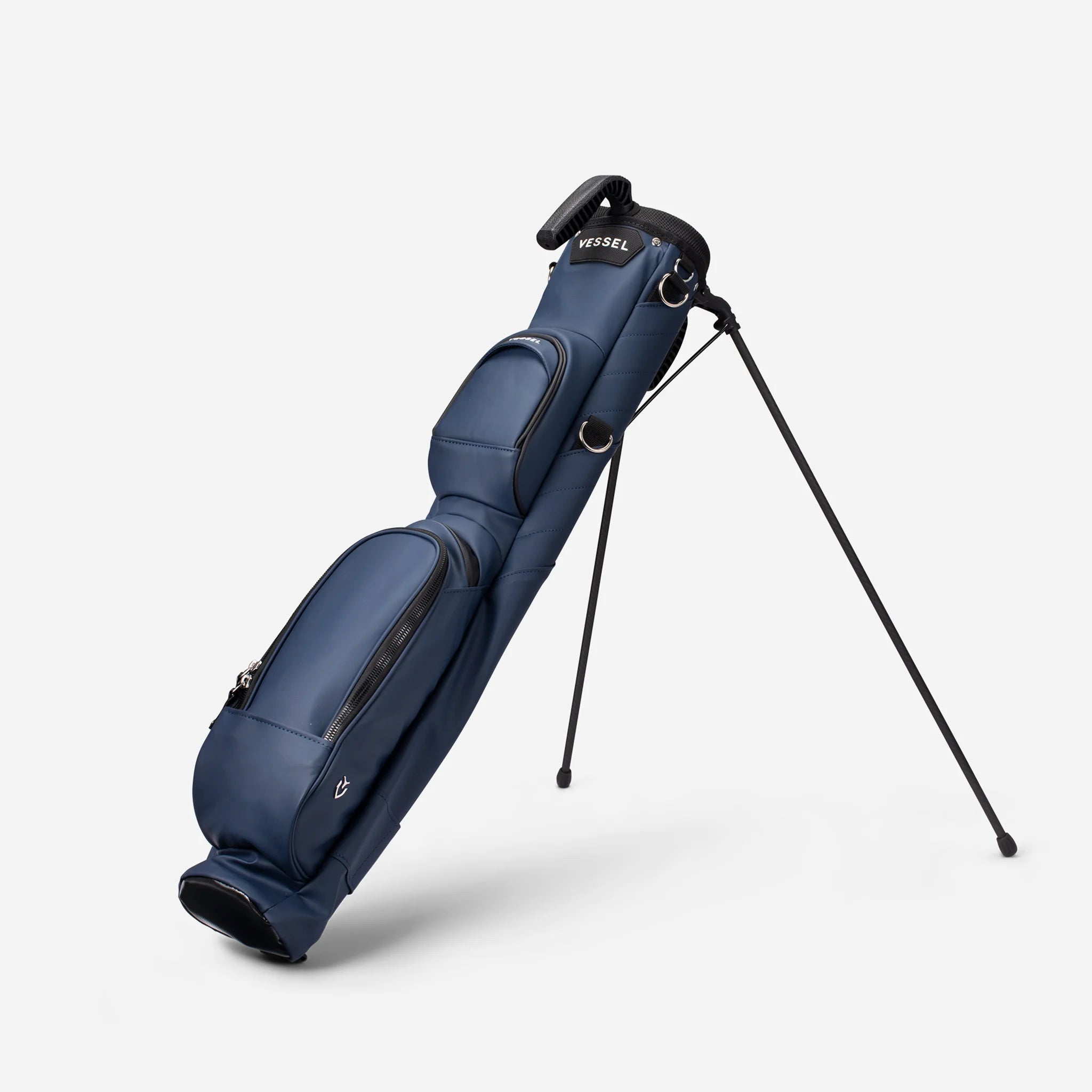 Navy Pencil Stand Bag against a white background #color_navy