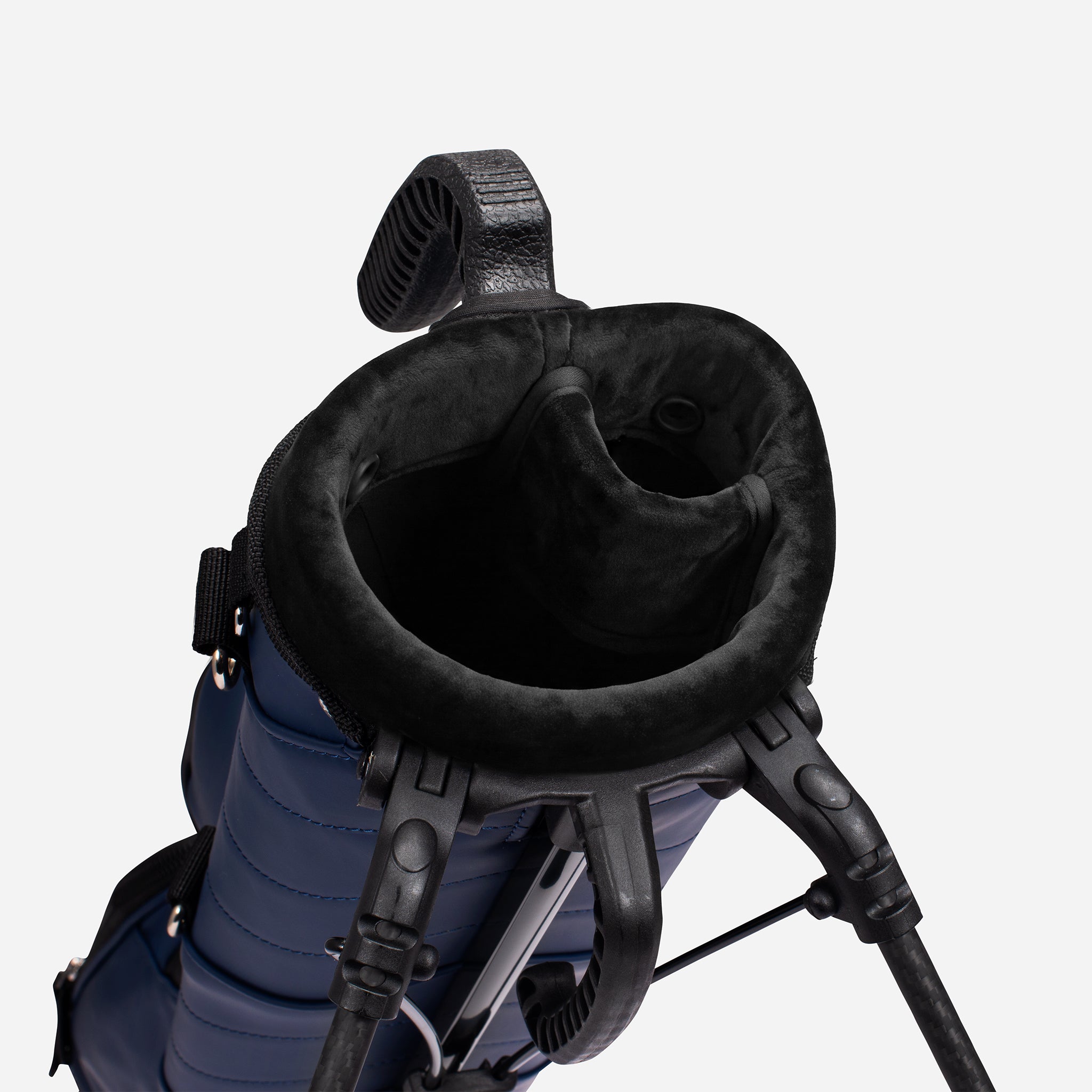 Top view of 2 way divider on Navy Pencil Stand Bag #color_navy