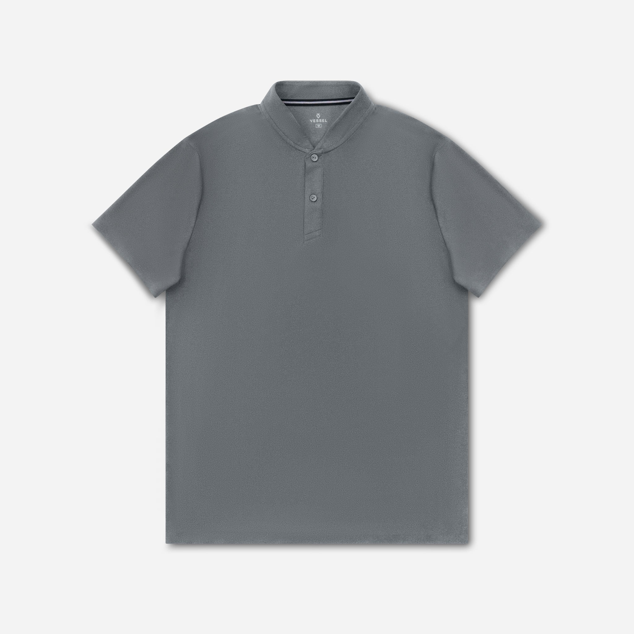Performance Blade Collar Polo | Charcoal Grey | Luxury Breathable