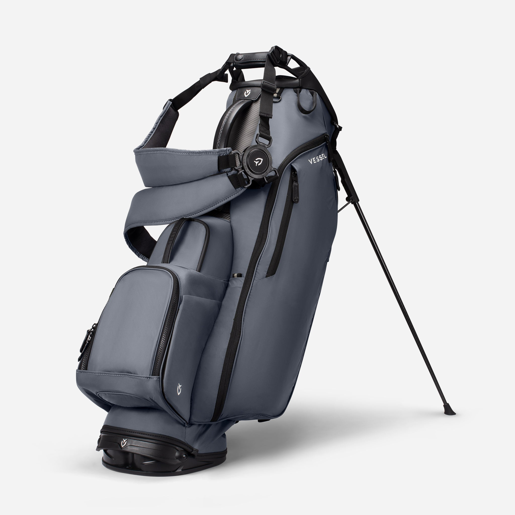 Player Air Carbon Stand Grey with double strap attached