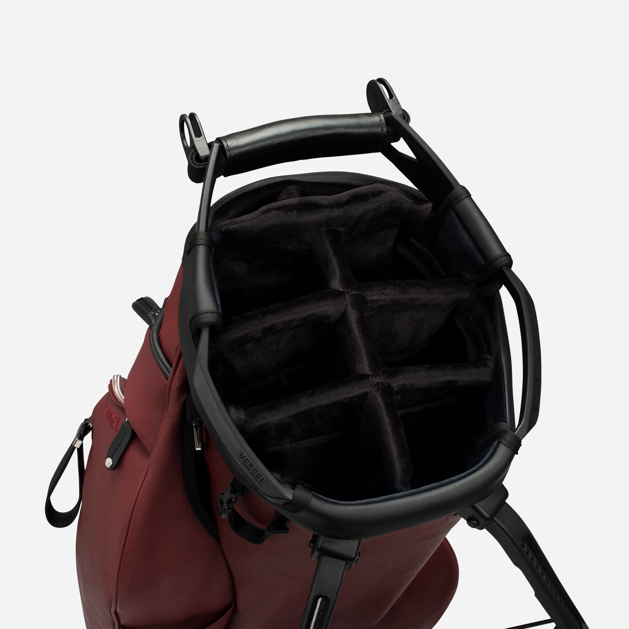 7 Way dividers on Player V Pro Merlot golf bag #size_7-Way