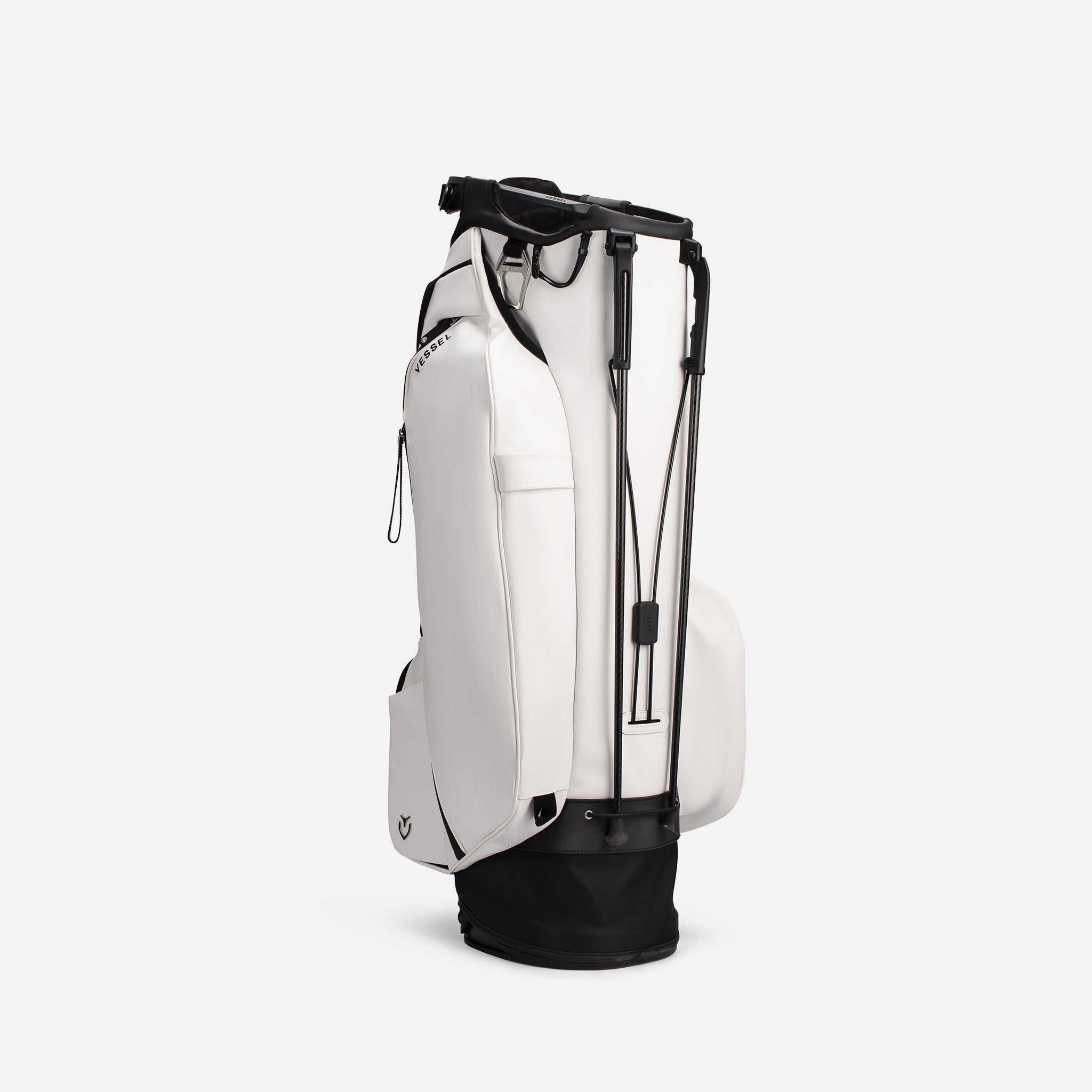 backside of White Player V Pro Stand