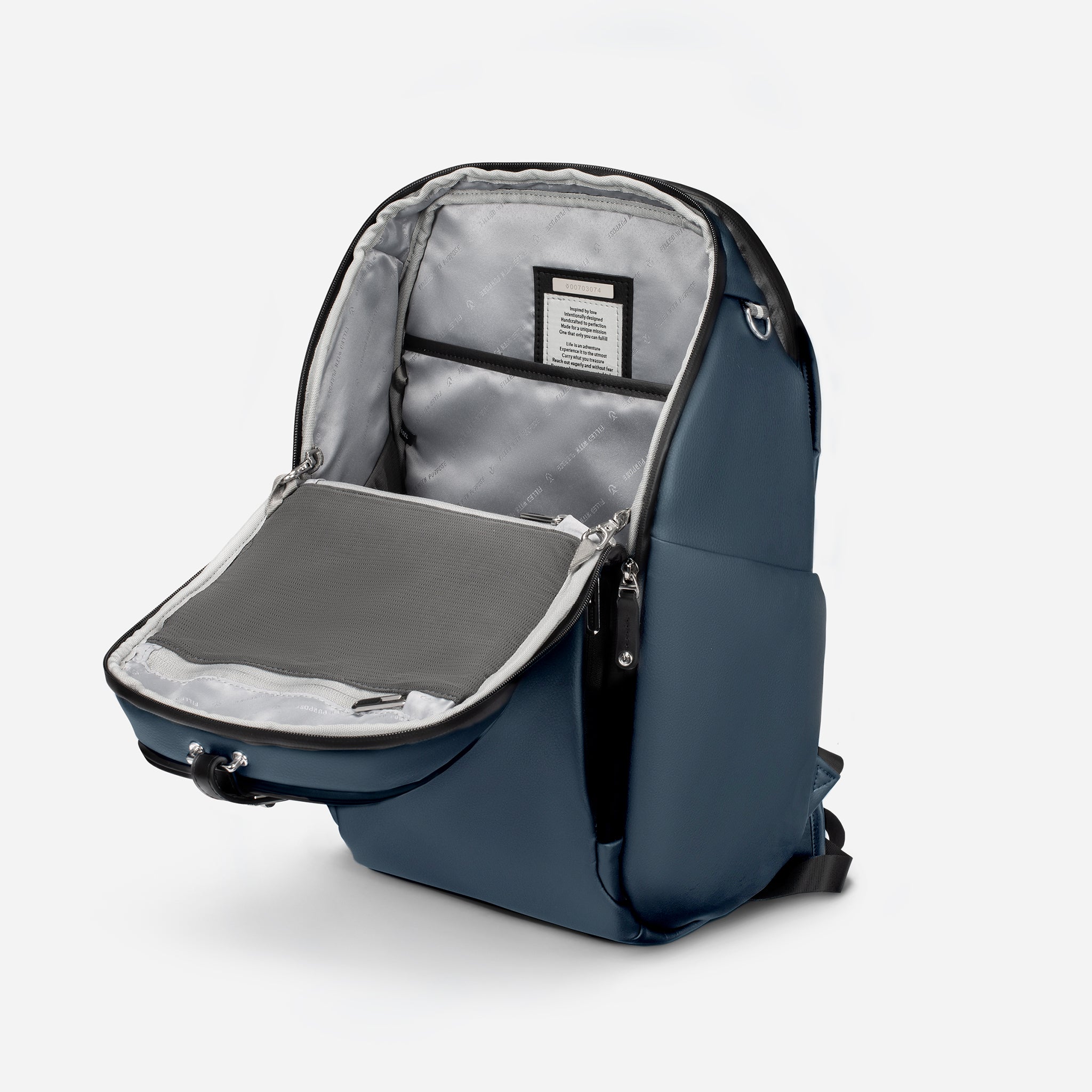Zipper stops on PrimeX 2.0 Backpack Marine