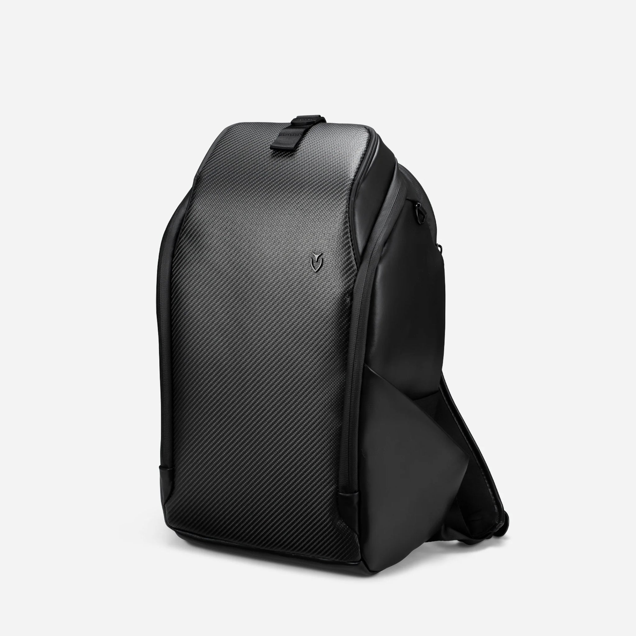 PrimeX Carbon Black Backpack against a white background