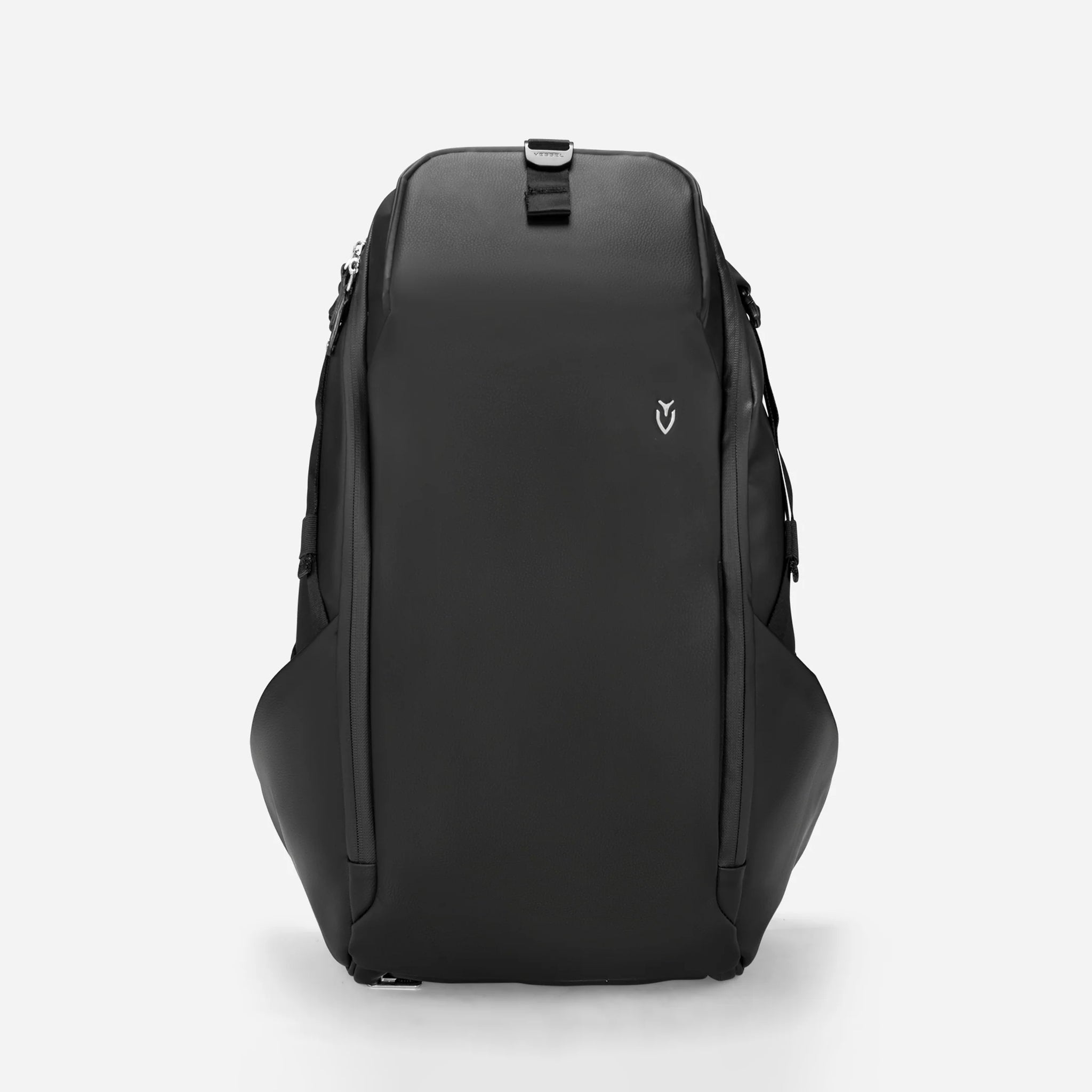 Back of Pebbled Black PrimeX Plus Backpack #color_pebbled black