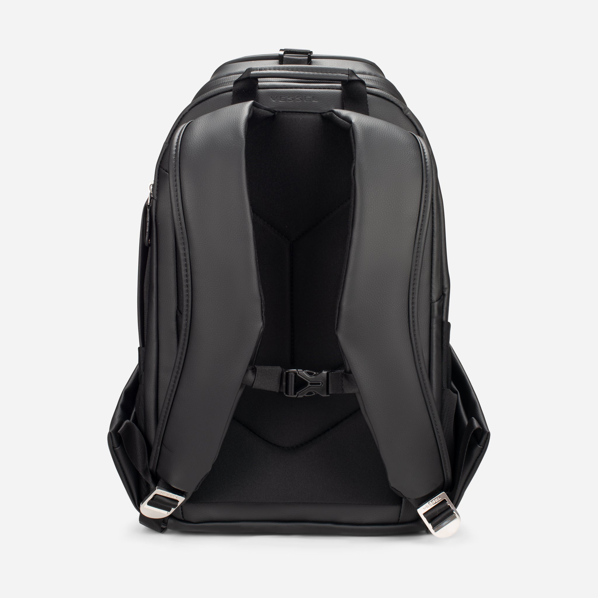 Straps of Pebbled black PrimeX Backpack #color_pebbled black