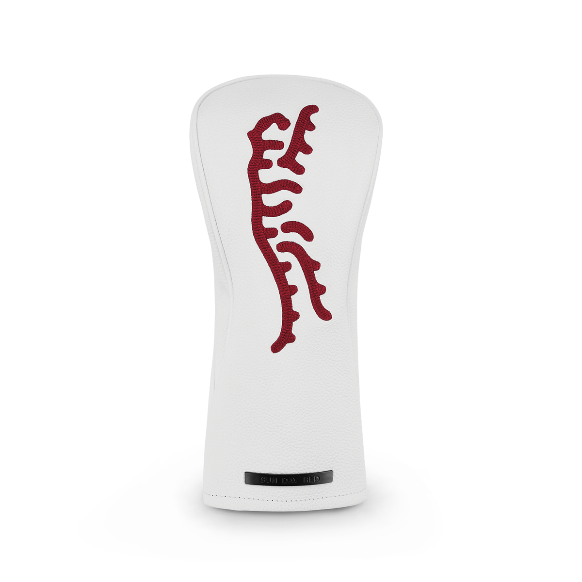 Sun Day Red x VESSEL Driver Headcover LE Pebbled White Leather view 1