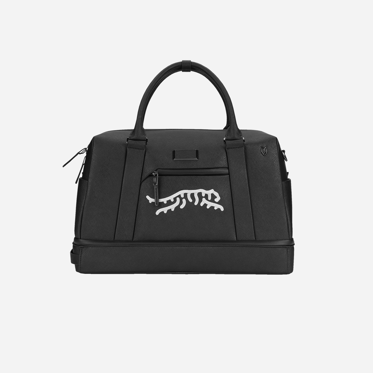 Sun Day Red x VESSEL Boston Duffel Black view 1 #color_Crosshatch Black