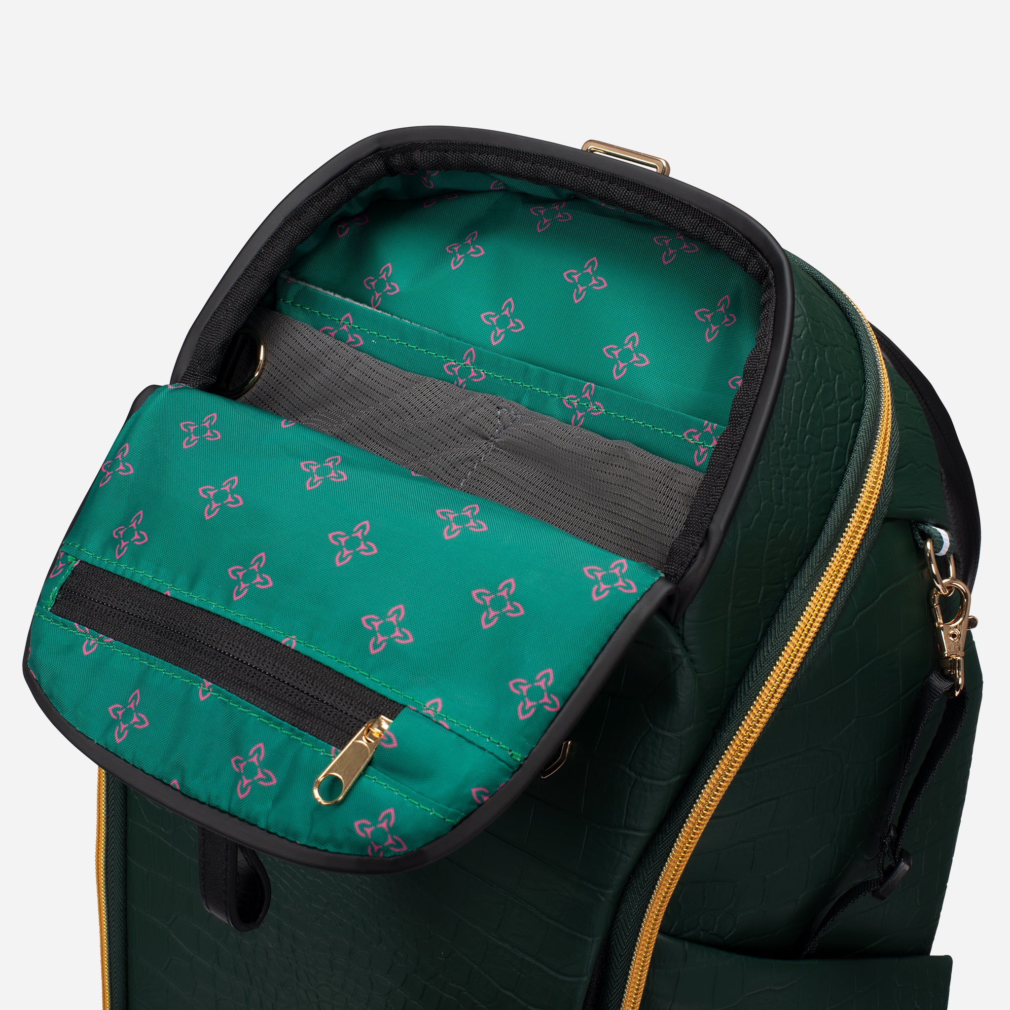 Flower pattern inside magnetic pocket of 2026 Season Opener PrimeX 2.0 Backpack