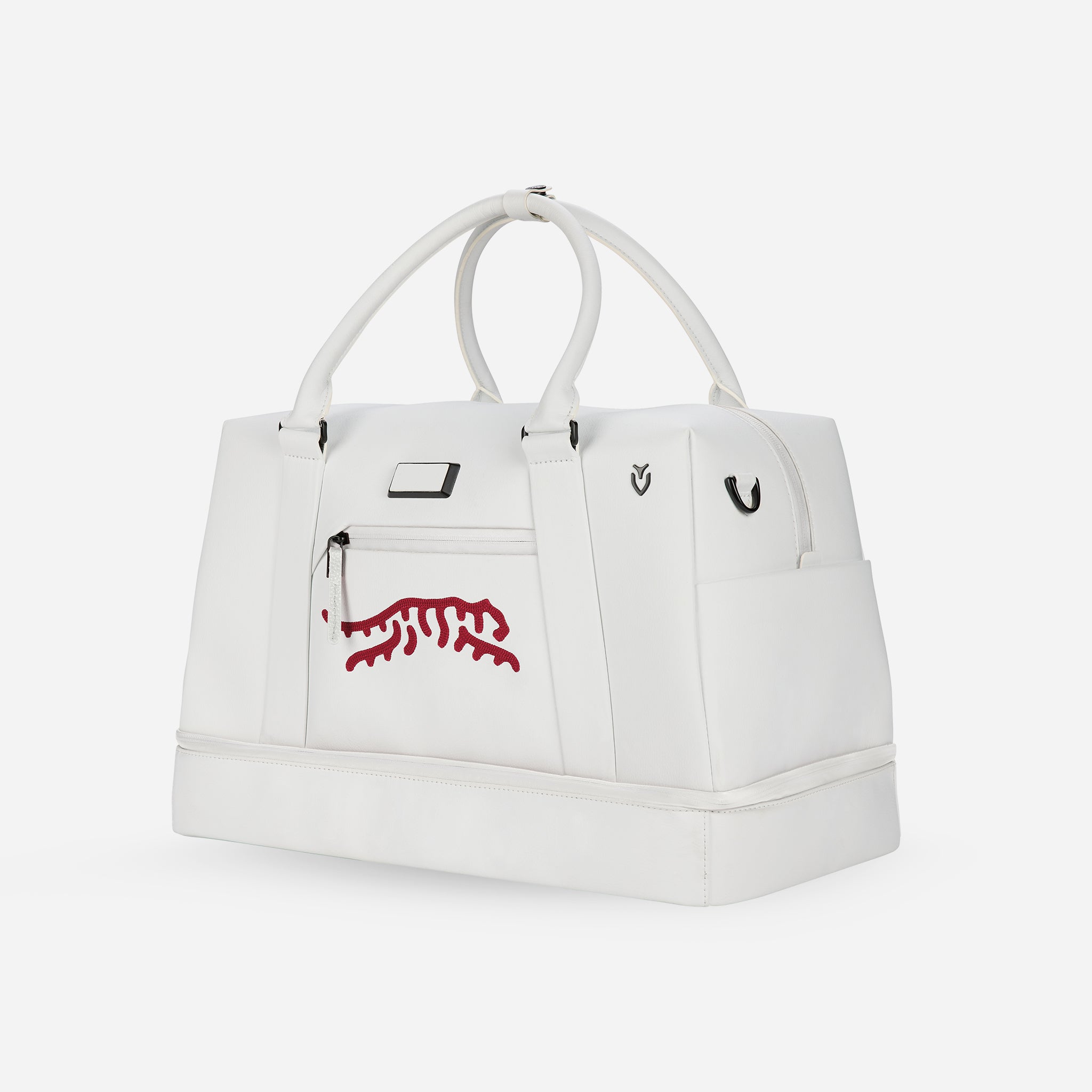 Sun Day Red x VESSEL Boston Duffel White view 5 #color_Pebbled White