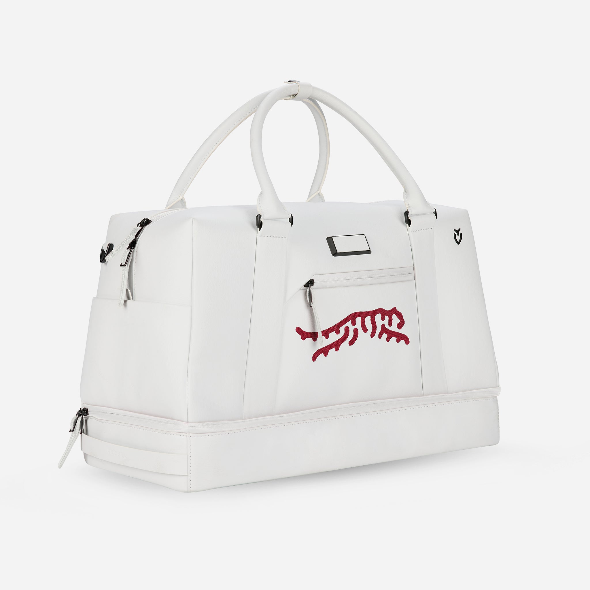 Sun Day Red x VESSEL Boston Duffel White view 2 #color_Pebbled White