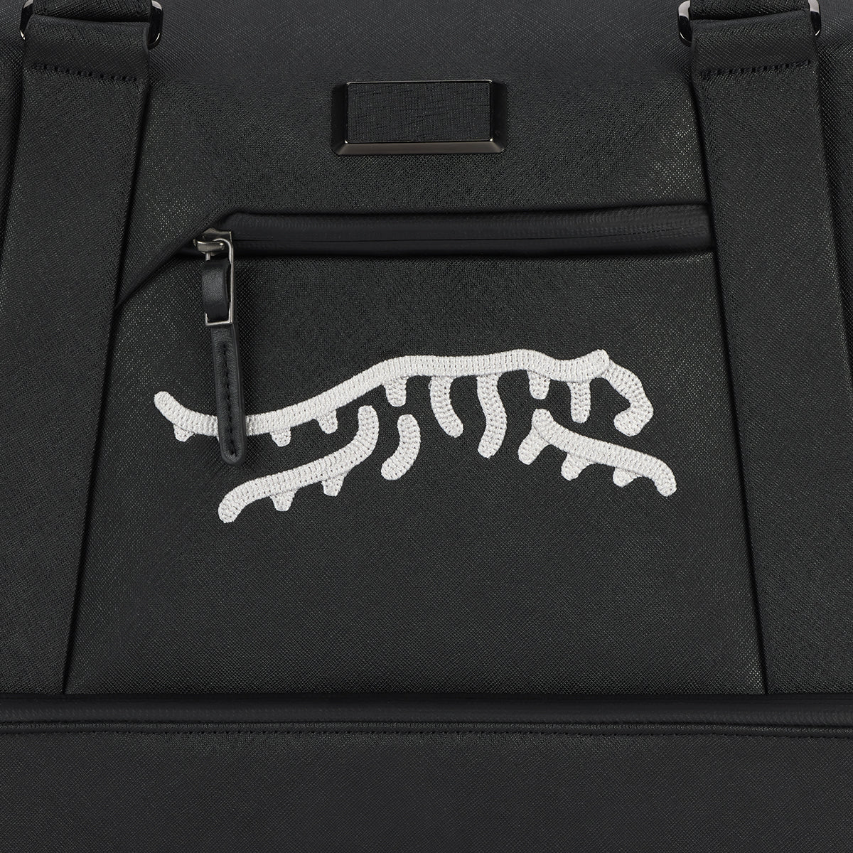 Sun Day Red x VESSEL Boston Duffel Black view 4 #color_Crosshatch Black