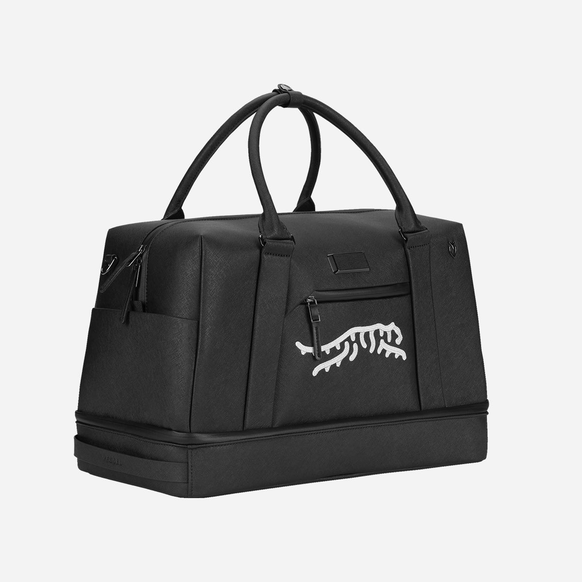 Sun Day Red x VESSEL Boston Duffel Black view 2 #color_Crosshatch Black