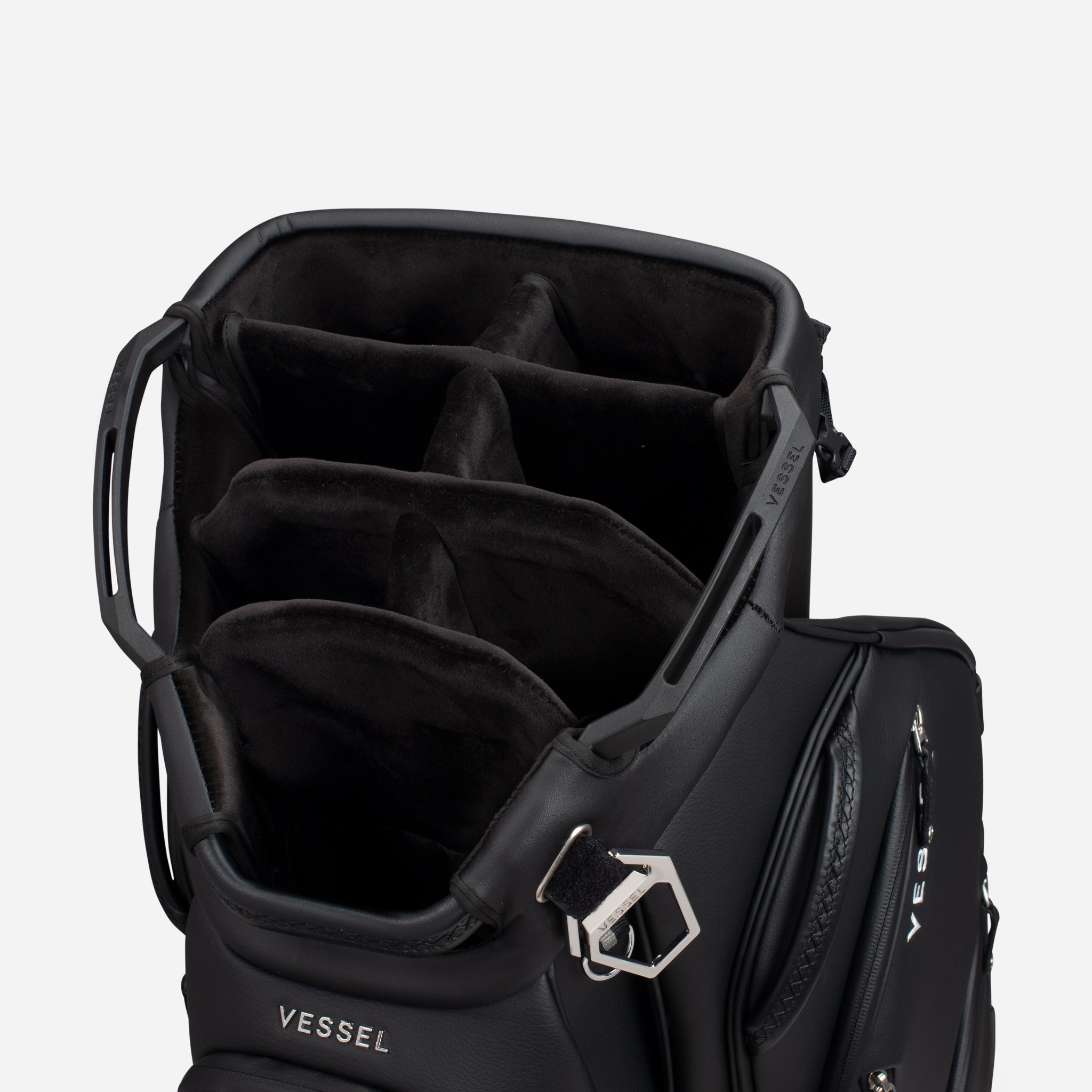 top view of lux pro cart ii showing 7 way divider #size_7-Way