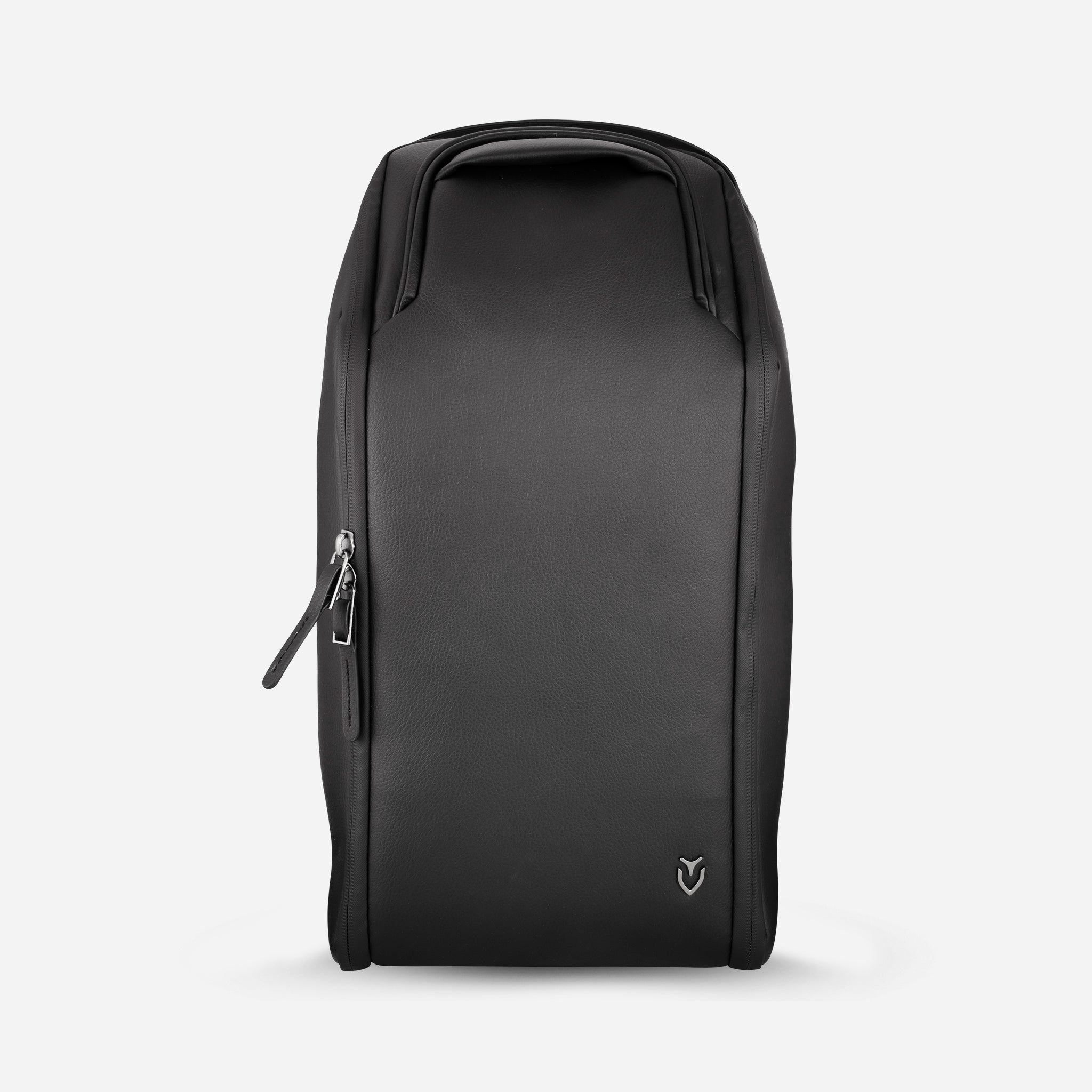 Front facing Pebbled Black Voyager Shoe Bag #color_pebbled black