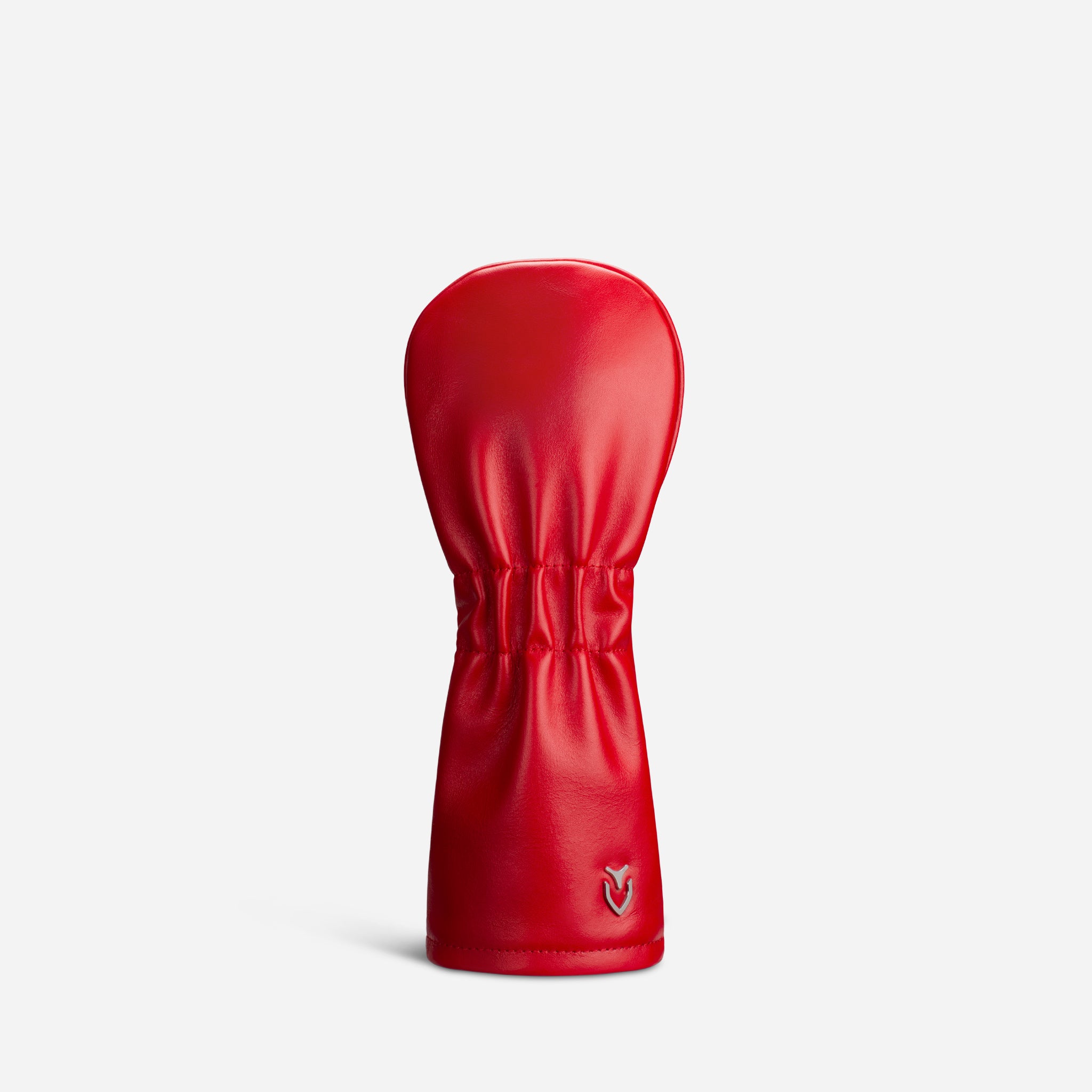 Crimson Lux Embosse leather headcover X Wood view 3 #size_X-Wood