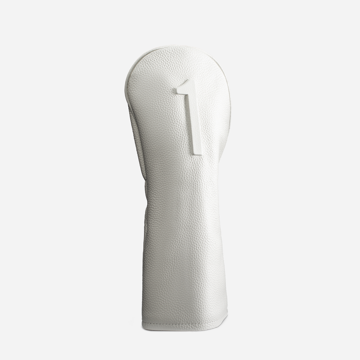 White pebbled leather headcover - driver #size_driver