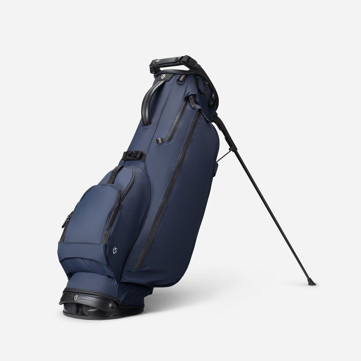 Navy Lux Air stand bag against a white background