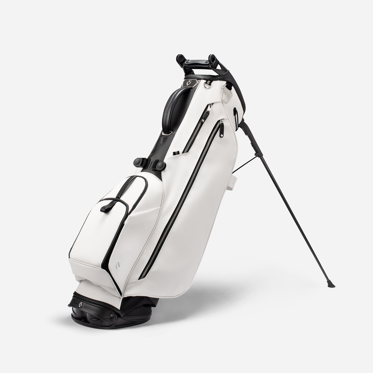 White Lux Carbon Stand against a white background