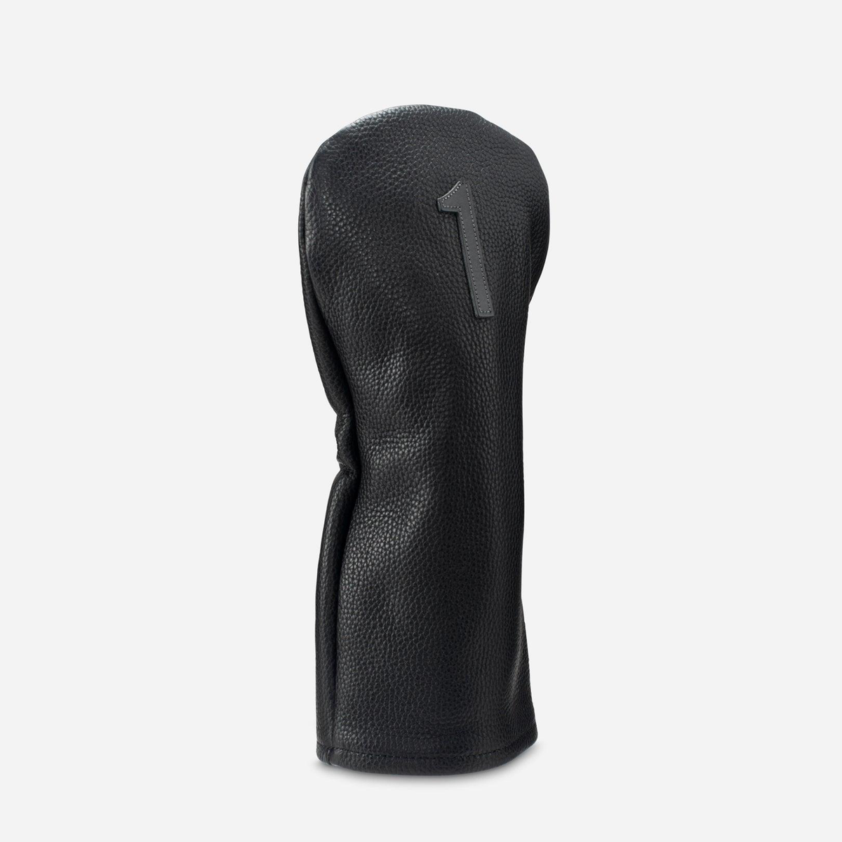 black pebbled leather headcover - driver #color_black
