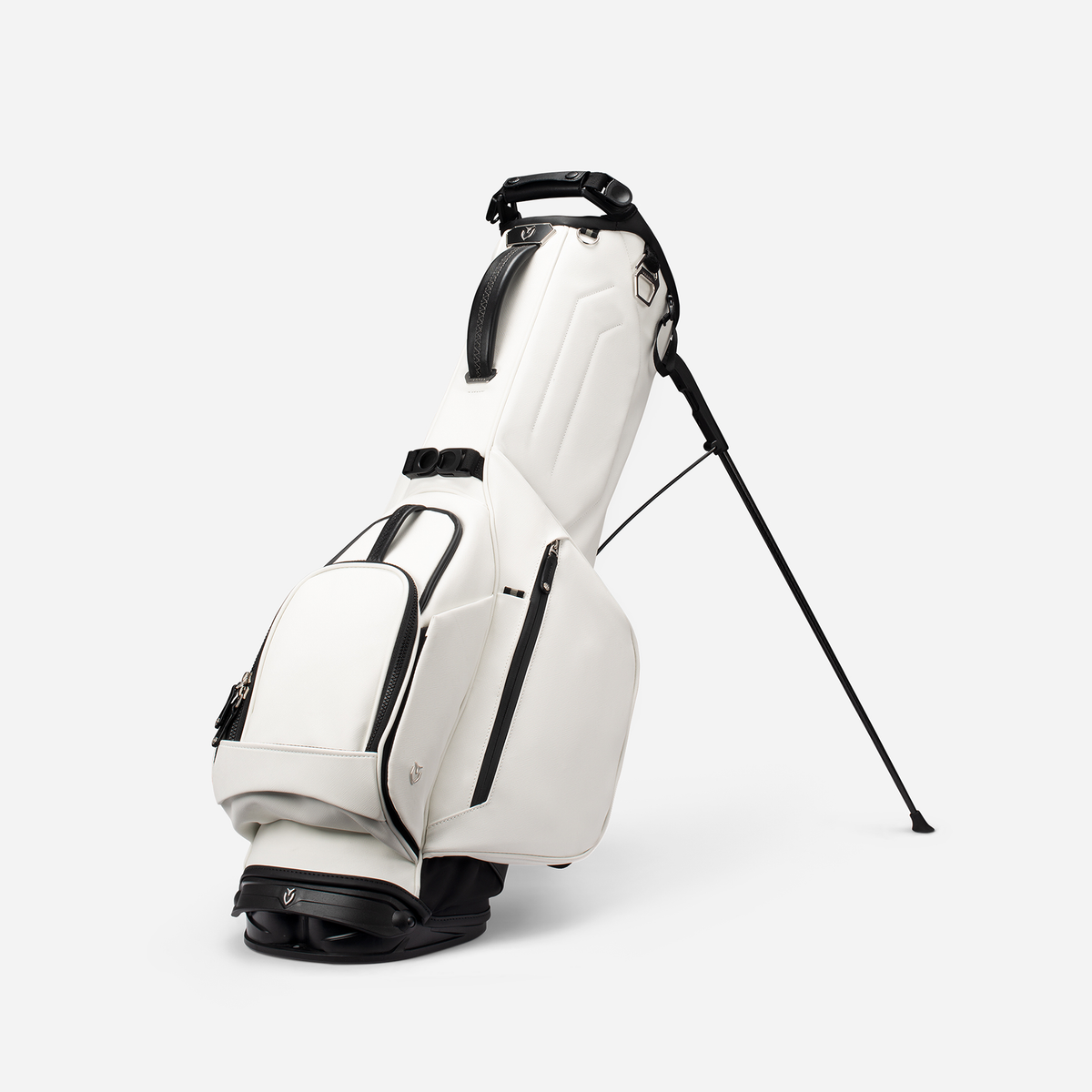 Crosshatch White Lux Looper standing against a white background