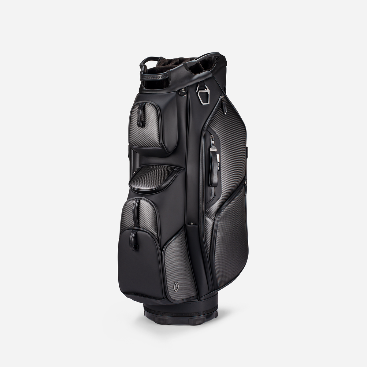 Lux Pro Carbon Cart standing against a white background