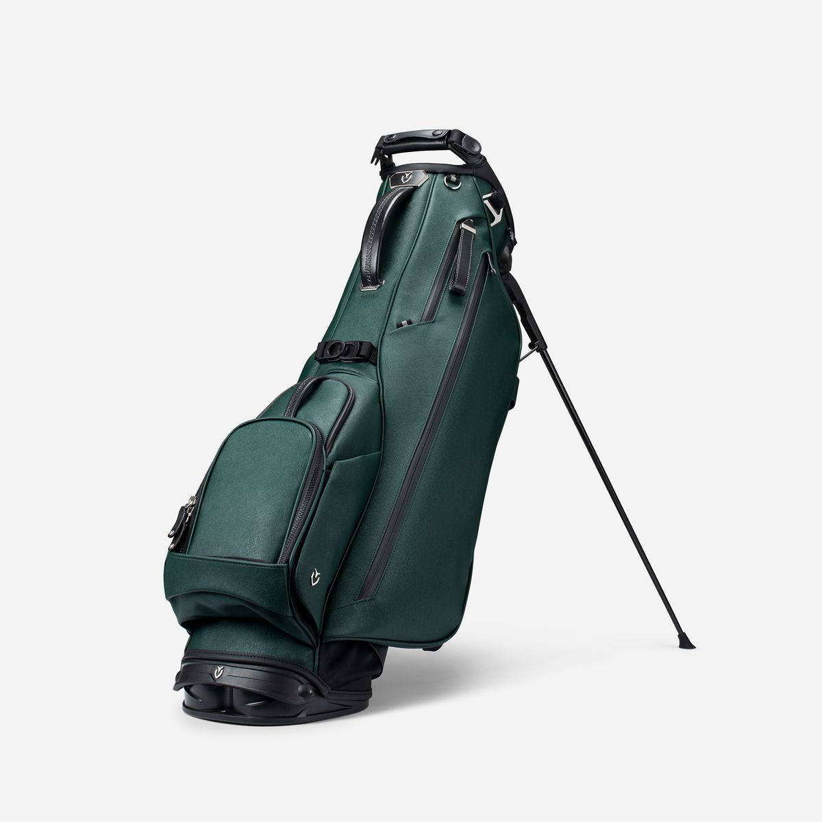 Lux Stand Crosshatch Green standing against a white background