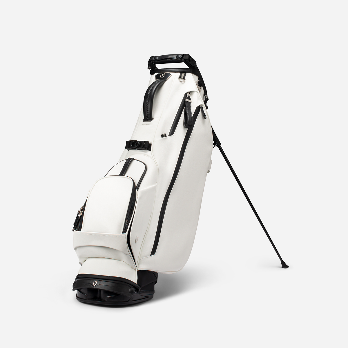 Lux Stand Crosshatch White standing against a white background