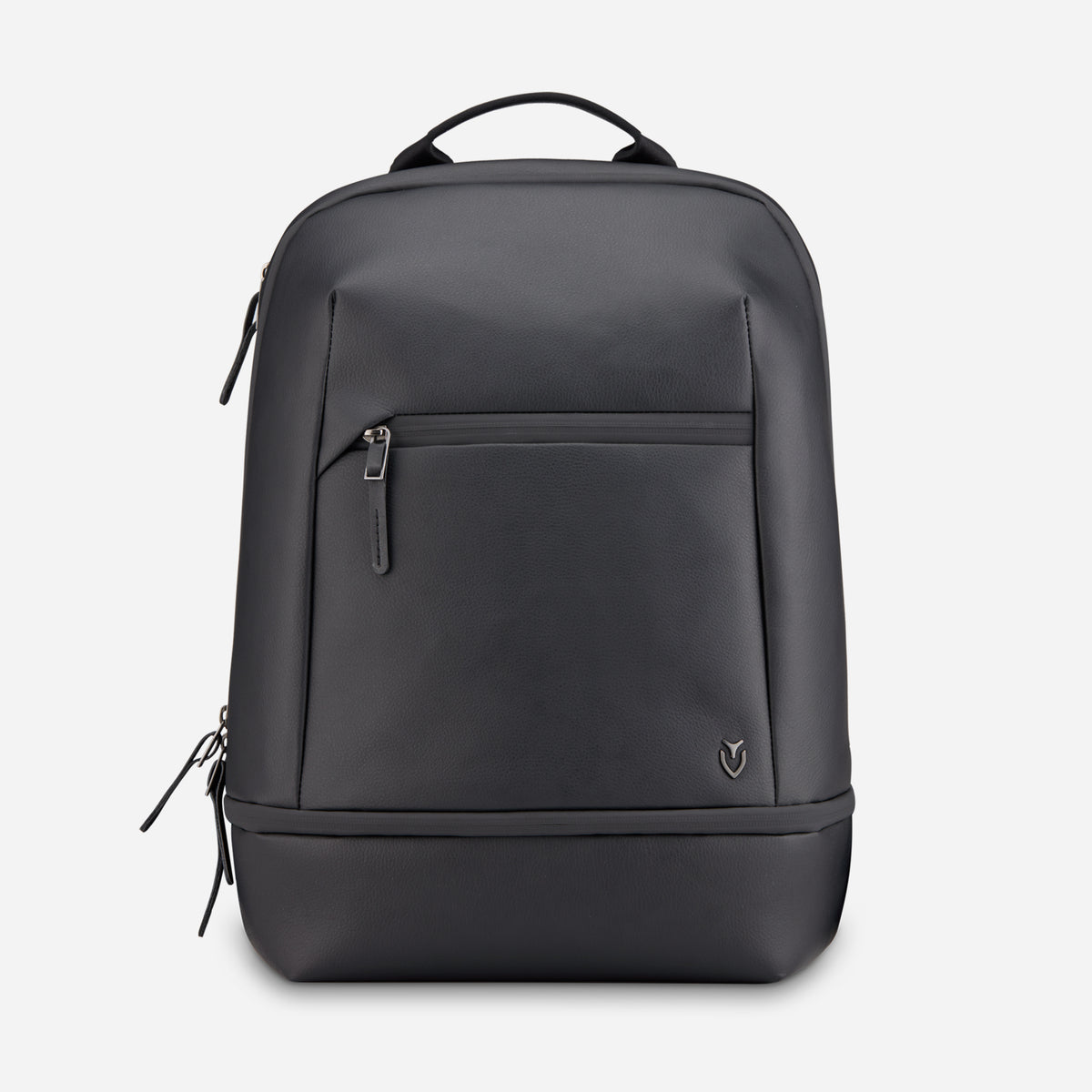 Back of Pebbled Black Signature Backpack #color_pebbled black